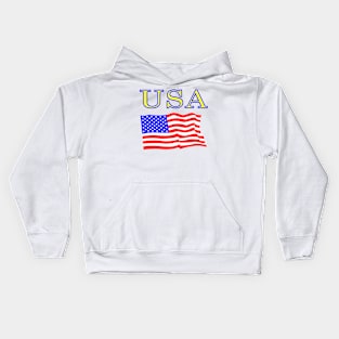 USA Flag Kids Hoodie